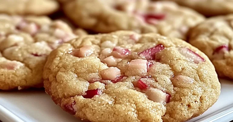 Brown Sugar Rhubarb Cookies
