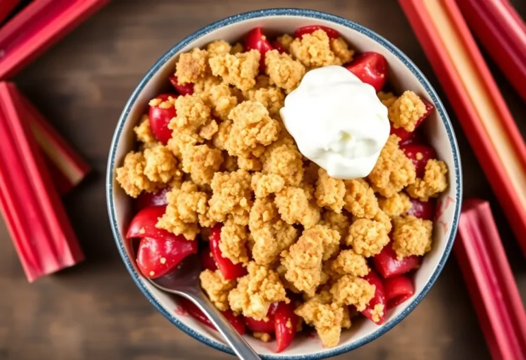 easy rhubarb crisp recipe