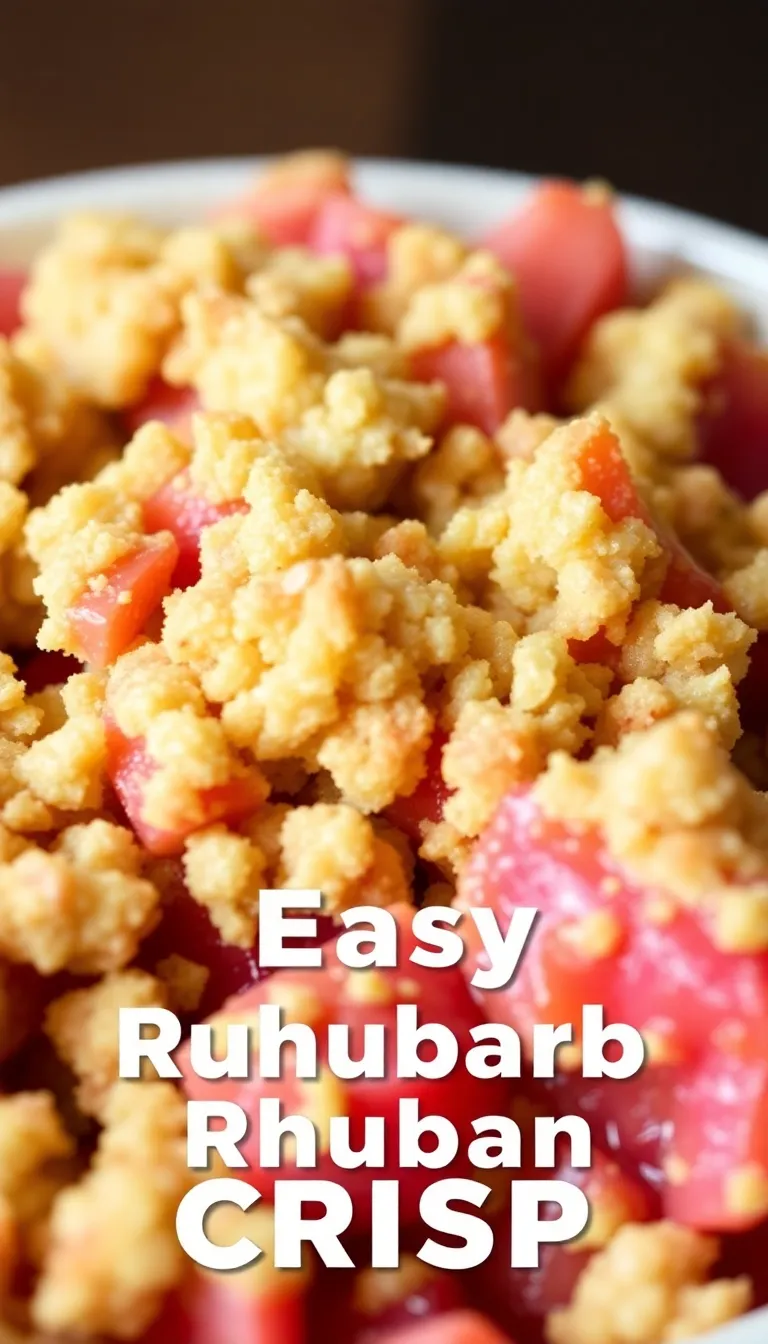 easy rhubarb crisp recipe
