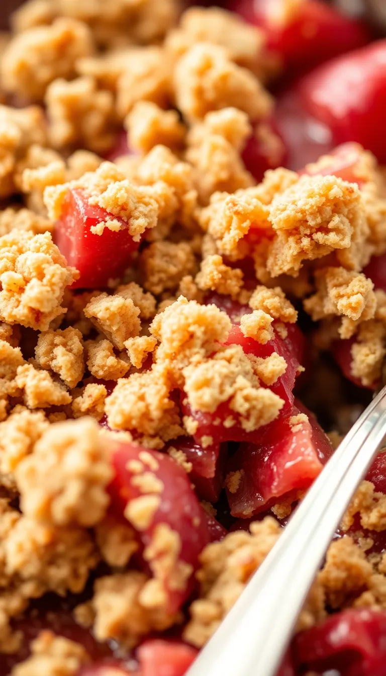 best and easy rhubarb crisp recipe