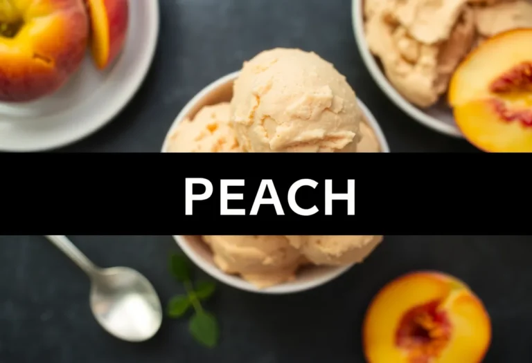 Homemade Peach Ice Cream: The Only Summer Recipe You’ll Ever Need