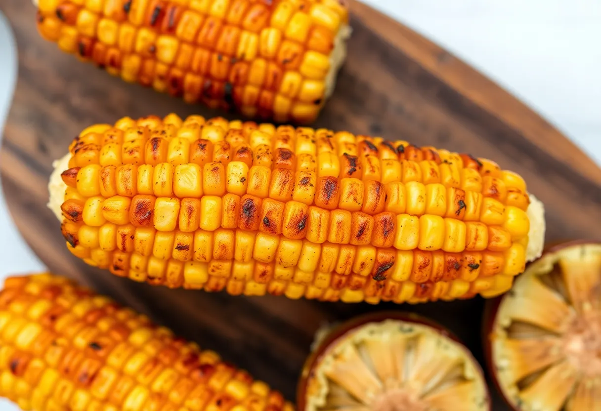 smoked corn on the cob