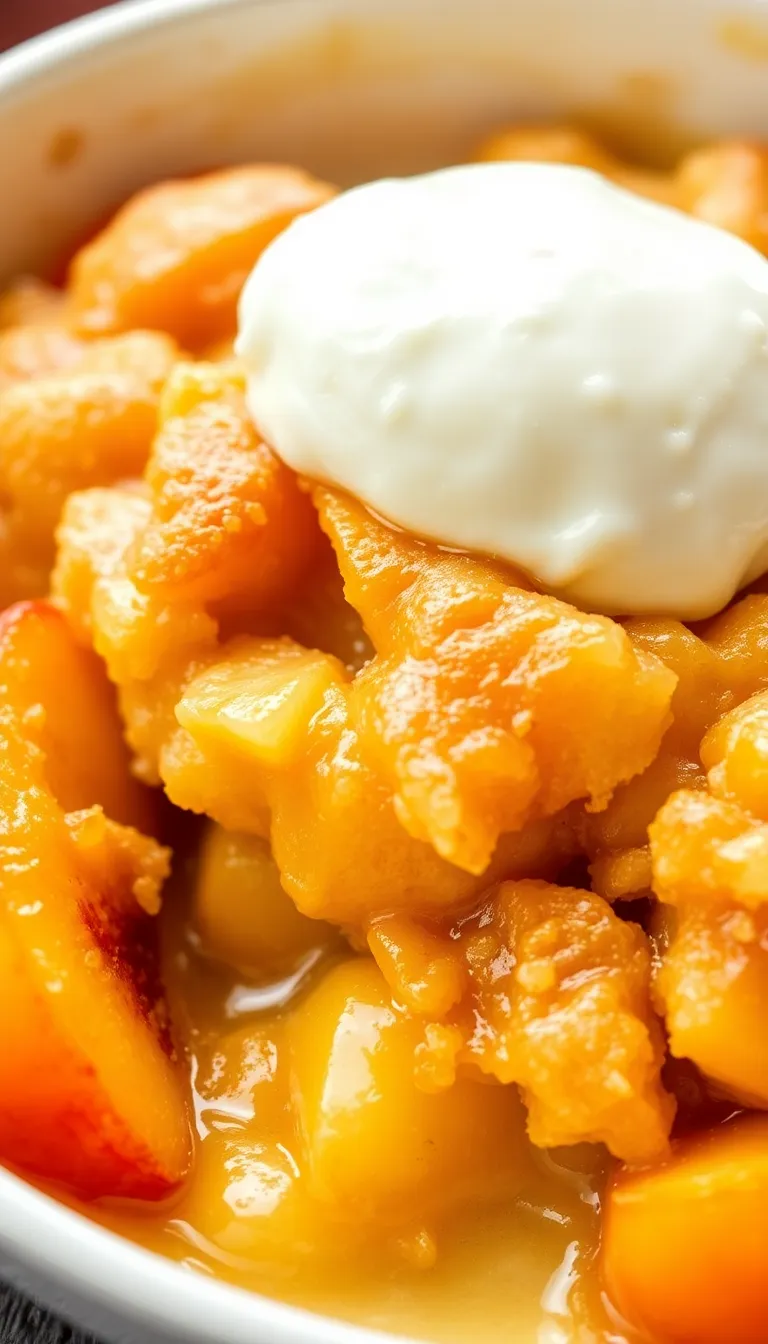 easy peach cobbler with fresh peaches
