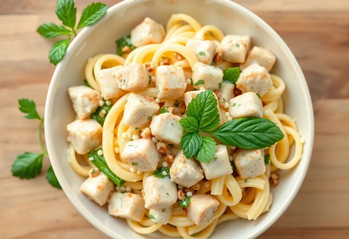Chicken Caesar Pasta Salad